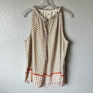 Max Studio tie gathered collar in a cool, lightweight fabric